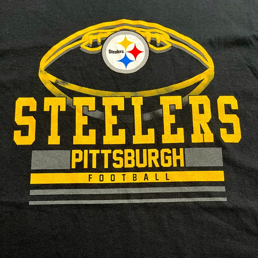 NWT Men's Pittsburgh Steelers Starter Black Logo T-Shirt